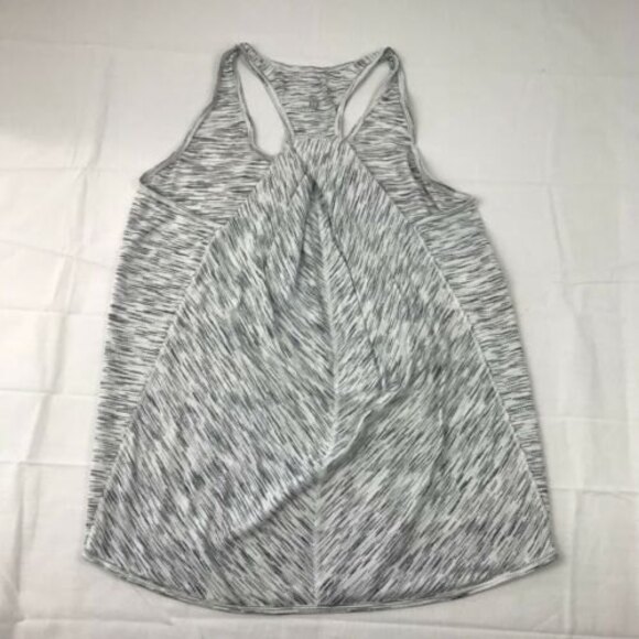 Lululemon Essential Tank Tiger Space Dye Black White Size 8 - Picture 7 of 9